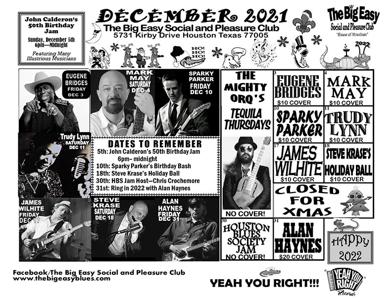 The Big Easy Calendar December 2021